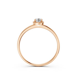 Nhẫn Cầu Hôn 14K Kim Cương The Duchess of Edinburgh-Slim Design