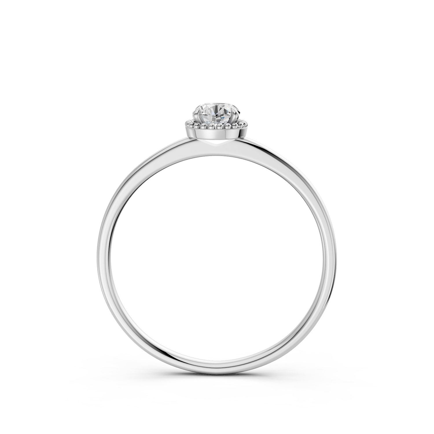 Nhẫn Cầu Hôn 14K Kim Cương The Duchess of Edinburgh-Slim Design Nhẫn Cầu Hôn 14K Kim Cương The Duchess of Edinburgh-Slim Design