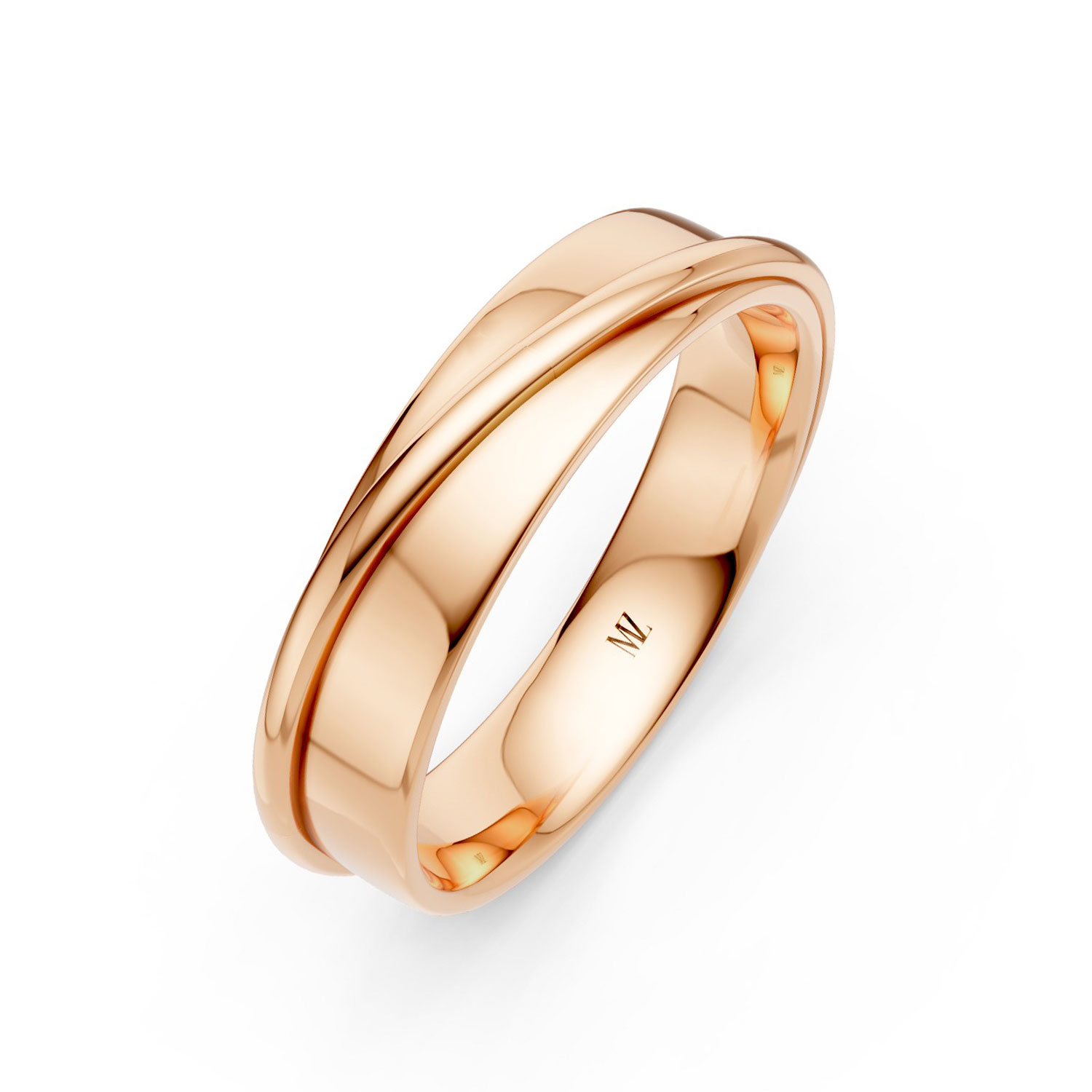 JDR2412-M-P-KR Nhẫn Cưới Nam 14K Enjoy Love