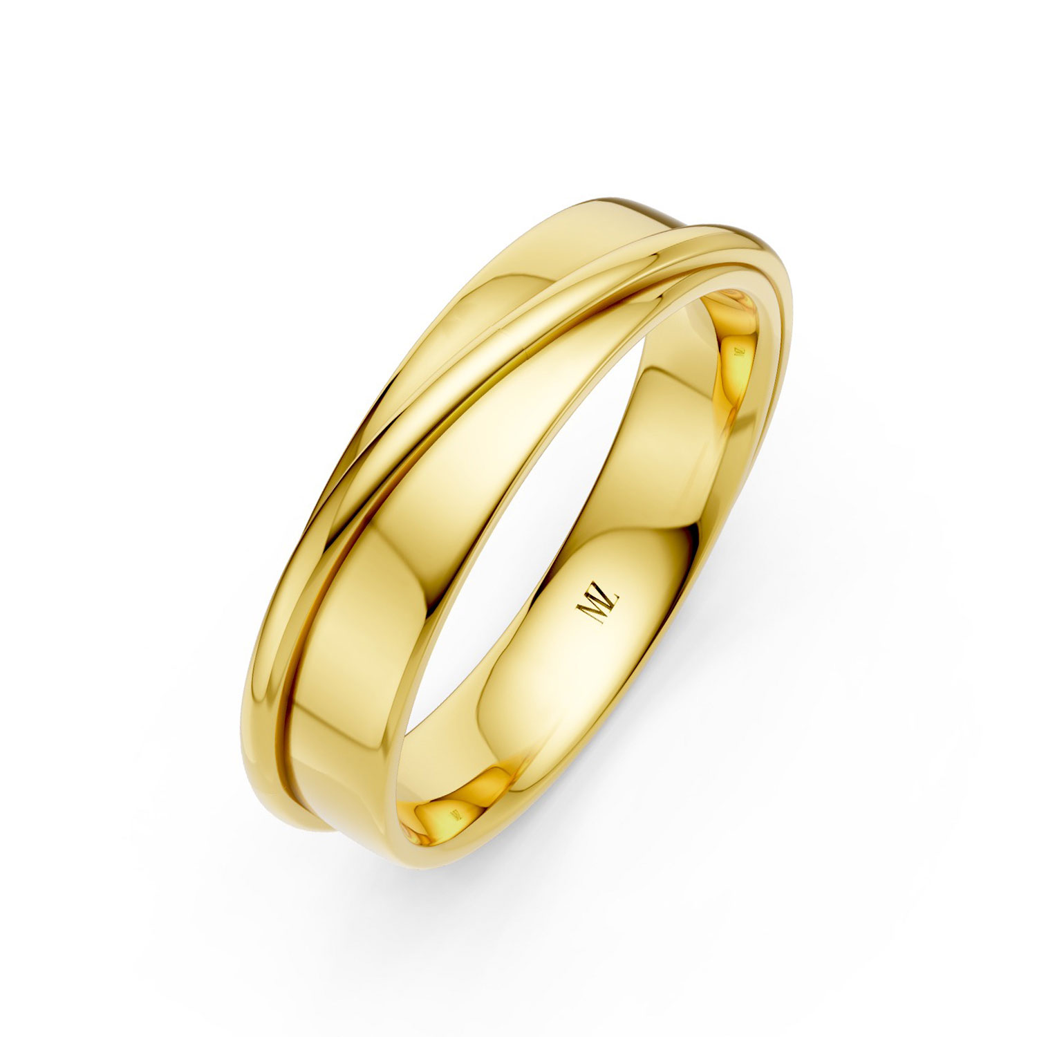 JDR2412-M-P-KY Nhẫn Cưới Nam 14K Enjoy Love