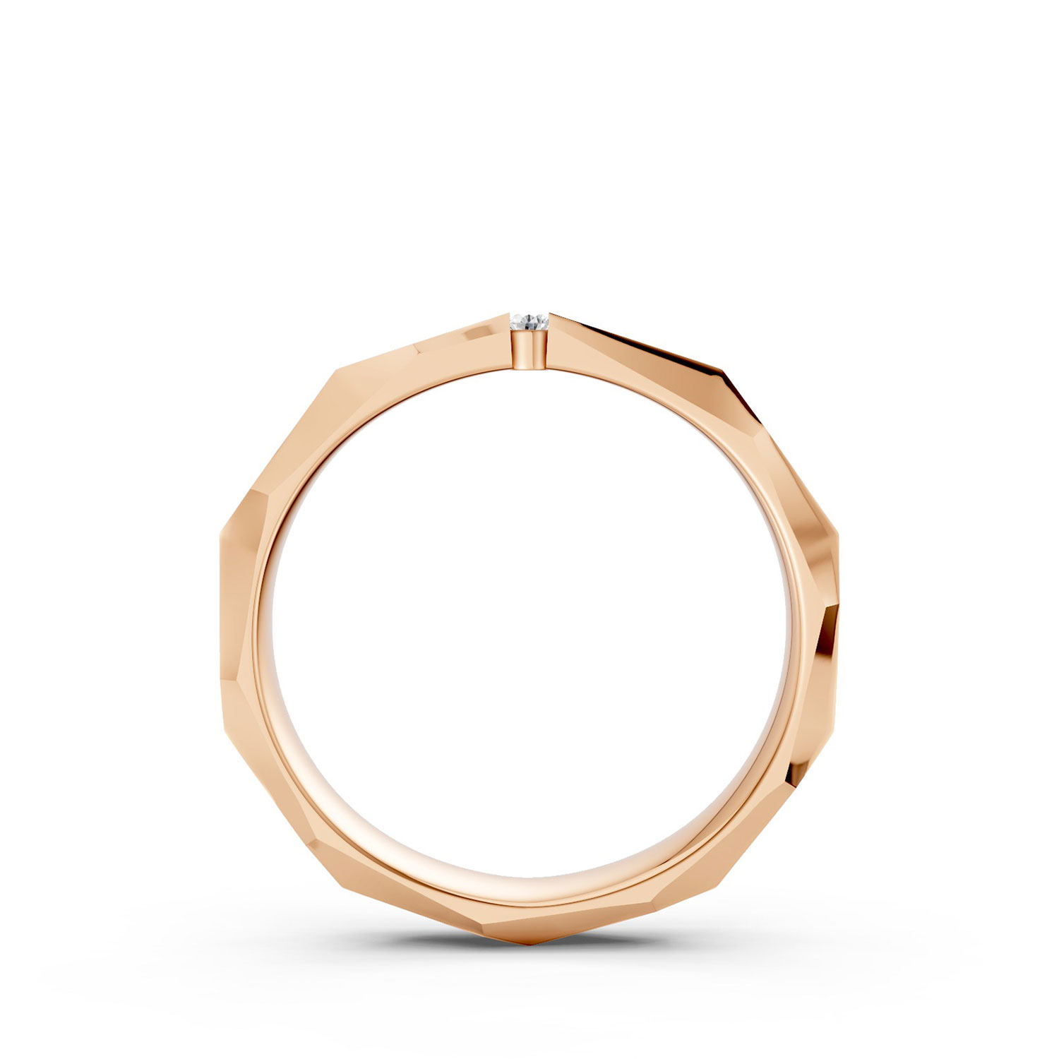 JDR2413-L-F-KR Nhẫn Cưới Nữ 14K Kim Cương Freedom