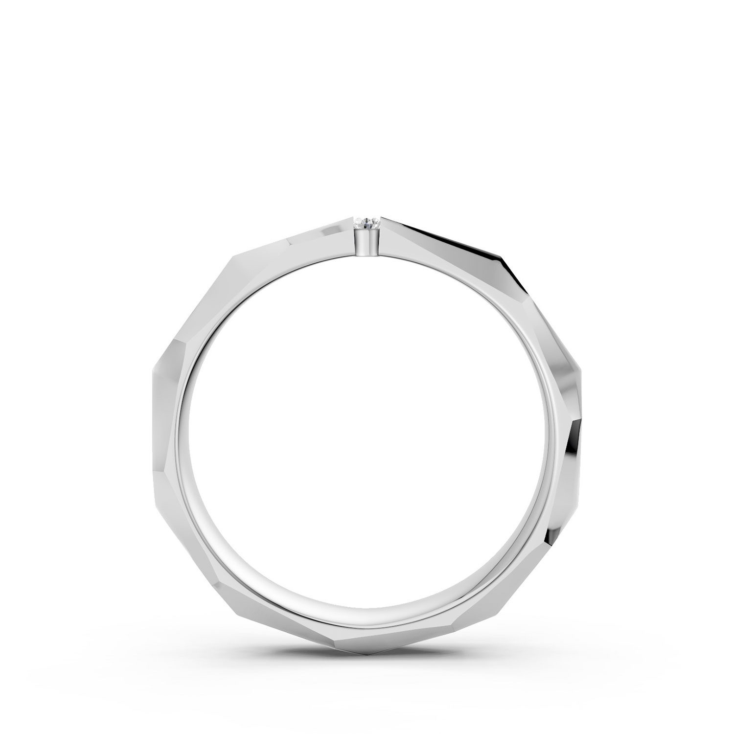 JDR2413-L-F-KW Nhẫn Cưới Nữ 14K Kim Cương Freedom