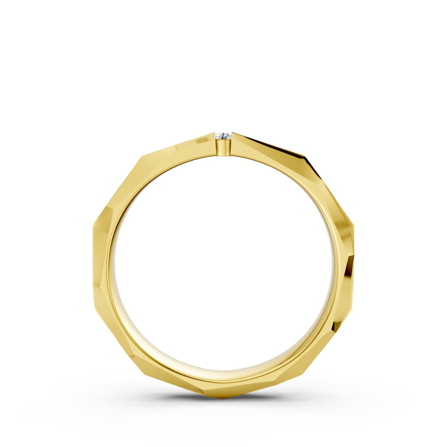 JDR2413-L-F-KY Nhẫn Cưới Nữ 14K Kim Cương Freedom