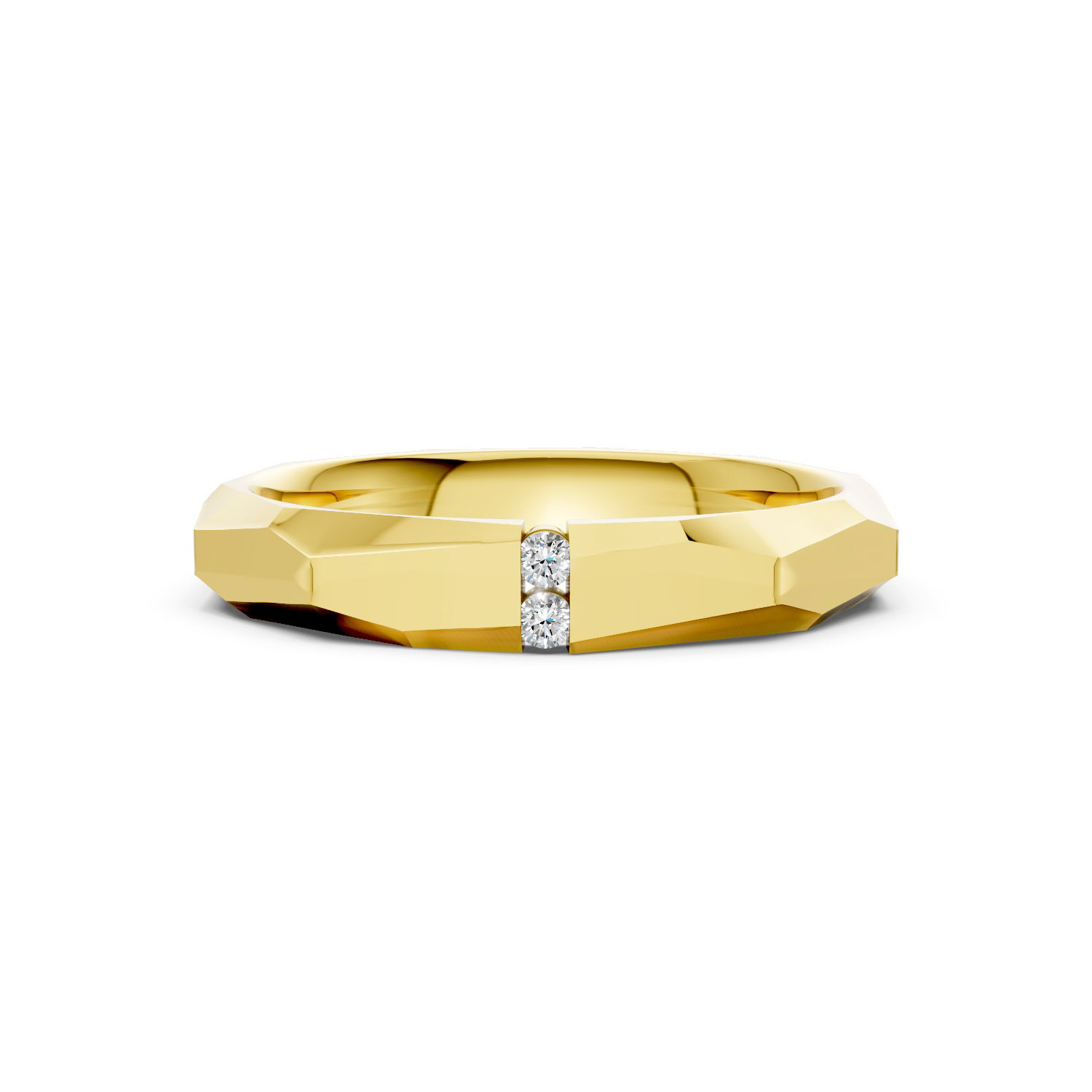 JDR2413-L-T-KY Nhẫn Cưới Nữ 14K Kim Cương Freedom