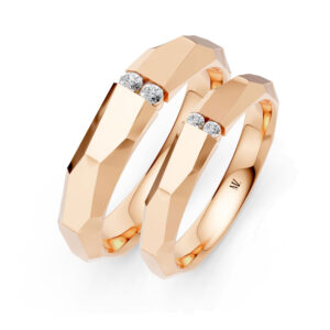 Cặp Nhẫn Cưới 14K Kim Cương Freedom