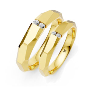 Cặp Nhẫn Cưới 14K Kim Cương Freedom