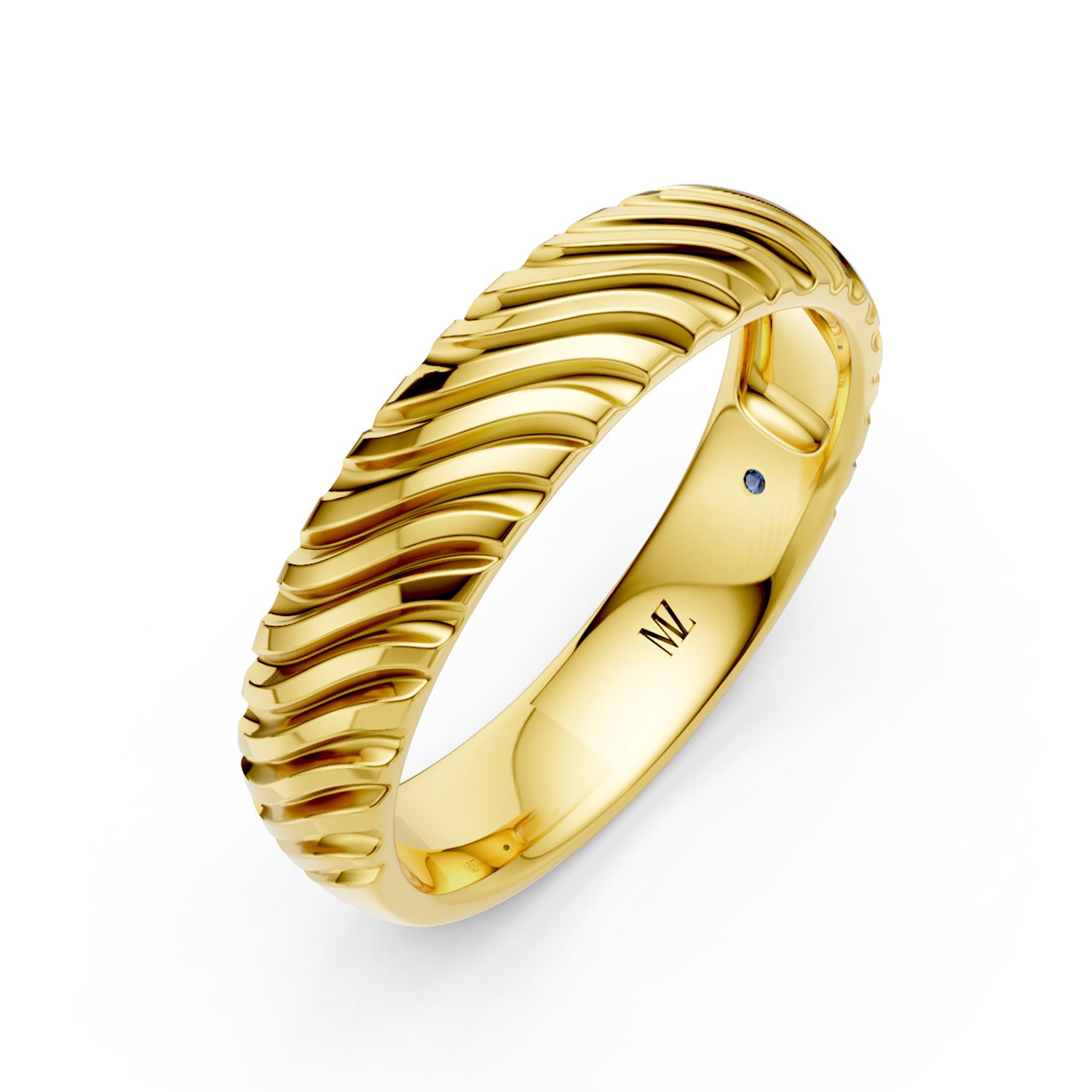 JDR2441A-M-P-KY Nhẫn Cưới Nam 14K Kim Cương Grace