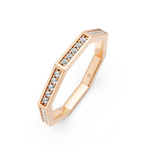 Nhẫn Cưới Nữ 14K CZ Blooming Love