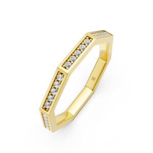 Nhẫn Cưới Nữ 14K CZ Blooming Love