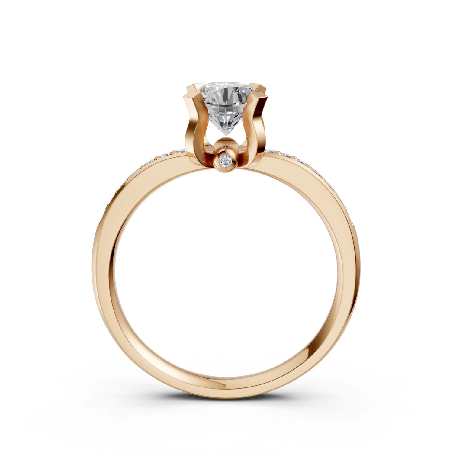 Nhẫn Cầu Hôn 14K Kim Cương Polly Nhẫn Cầu Hôn 14K Kim Cương Polly
