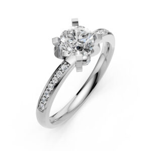 Nhẫn Cầu Hôn 14K Kim Cương Polly