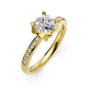 Nhẫn Cầu Hôn 14K Kim Cương Polly