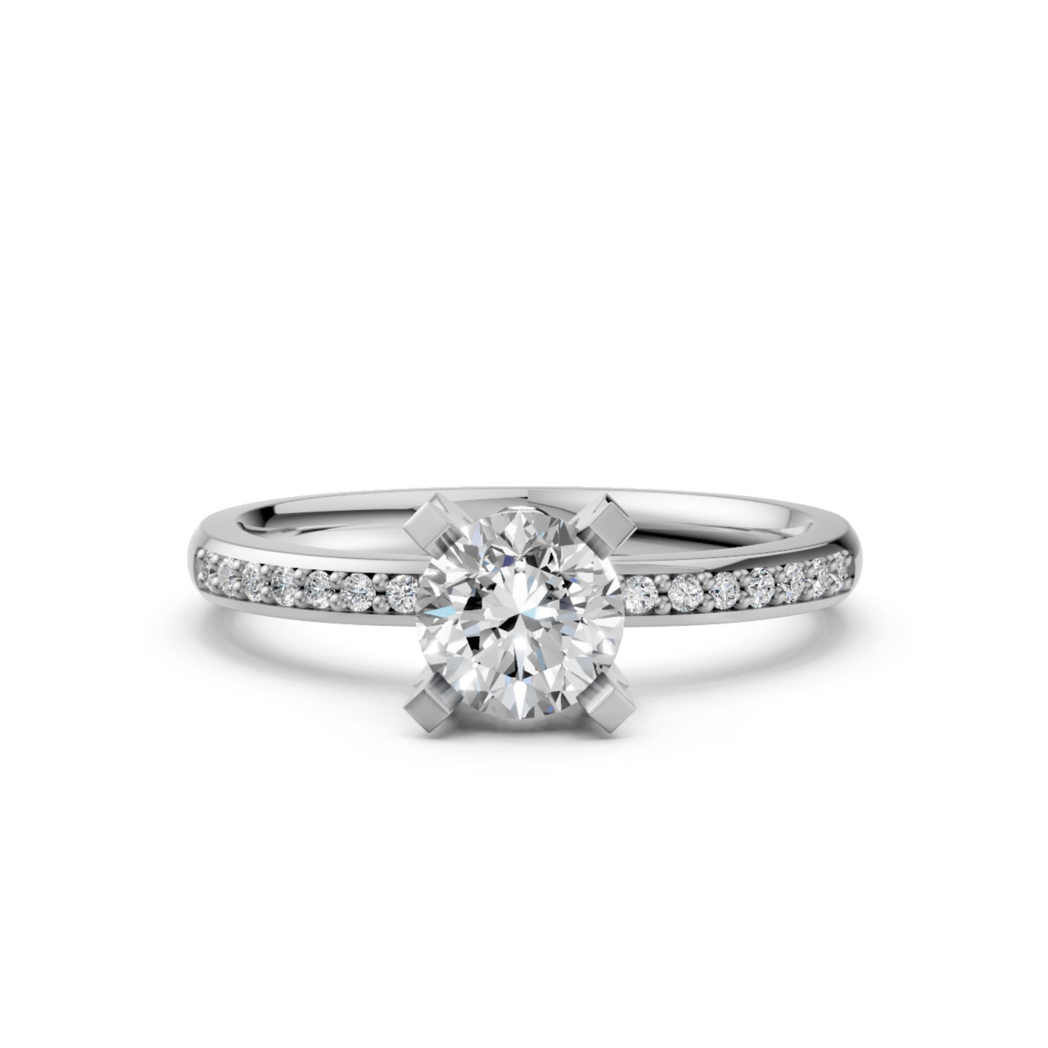 Nhẫn Cầu Hôn 14K Kim Cương Polly Nhẫn Cầu Hôn 14K Kim Cương Polly