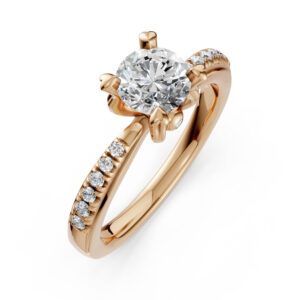 Nhẫn Cầu Hôn 18K Kim Cương Peggy