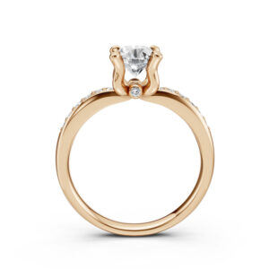 Nhẫn Cầu Hôn 14K Kim Cương Pari