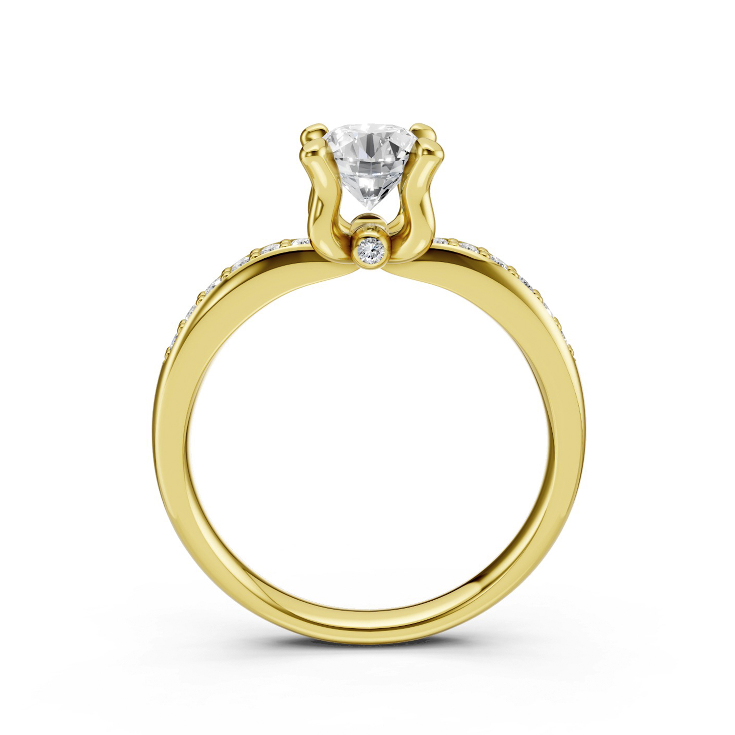 Nhẫn Cầu Hôn 14K Kim Cương Pari Nhẫn Cầu Hôn 14K Kim Cương Pari