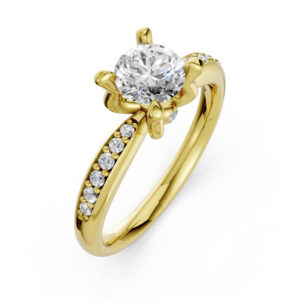 Nhẫn Cầu Hôn 14K Kim Cương Pari