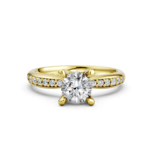 Nhẫn Cầu Hôn 14K Kim Cương Pari