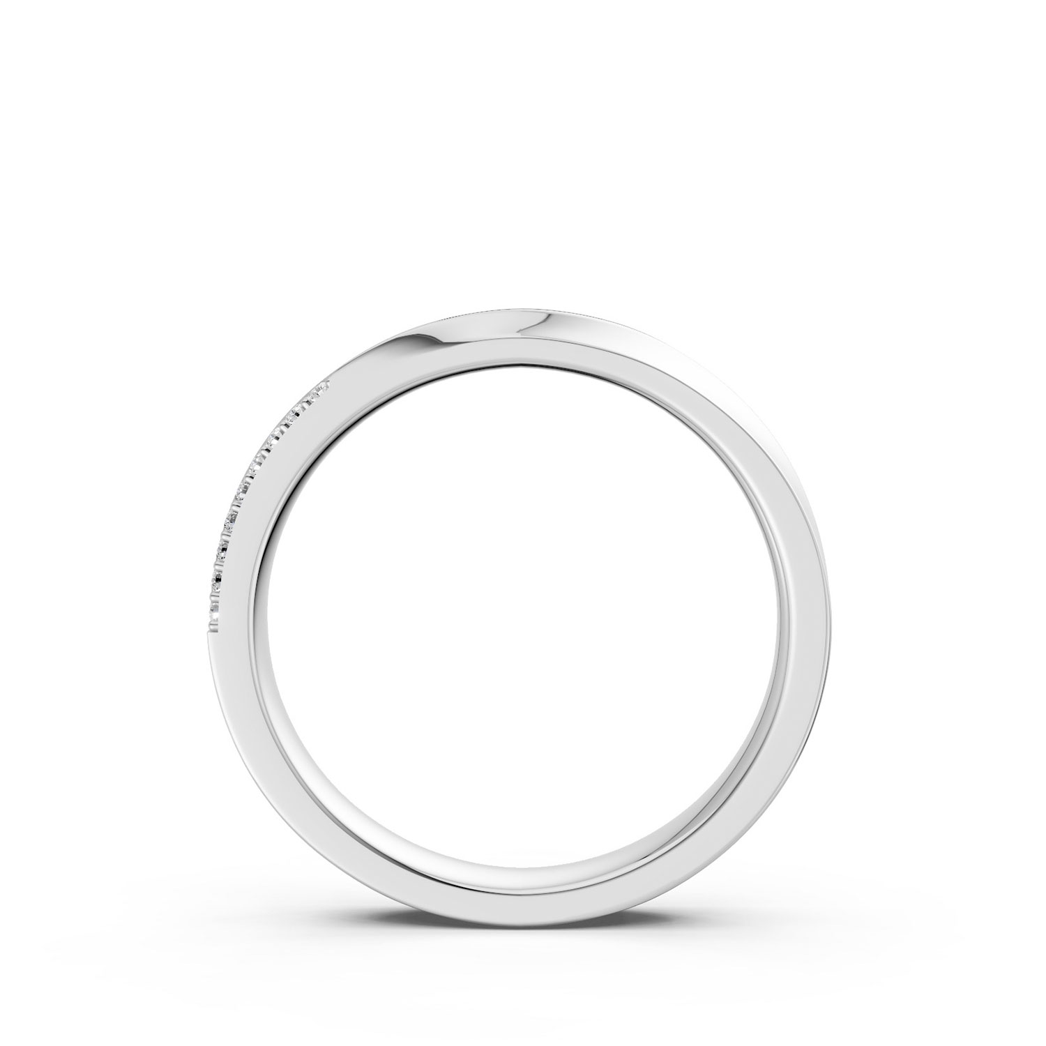 JDR2479-L-F-KW Nhẫn Cưới Nữ 14K Kim Cương The Charm