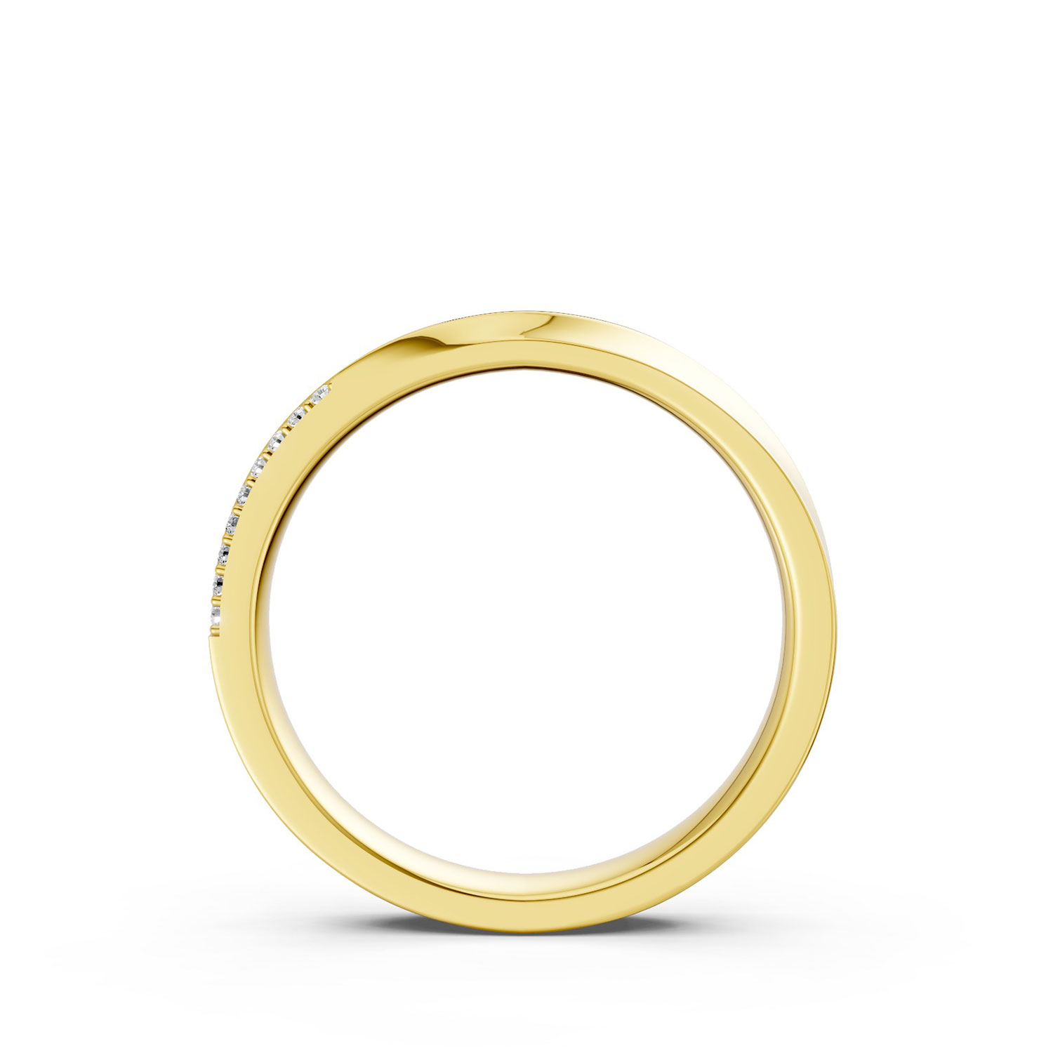 JDR2479-L-F-KY Nhẫn Cưới Nữ 14K Kim Cương The Charm