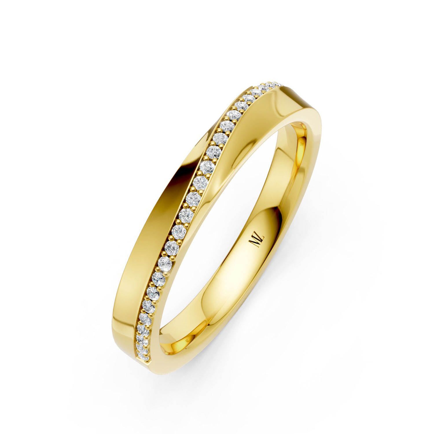 JDR2479-L-P-KY Nhẫn Cưới Nữ 14K Kim Cương The Charm