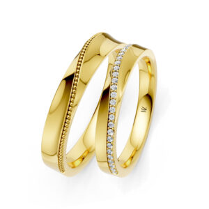 Cặp Nhẫn Cưới 14K Kim Cương The Charm