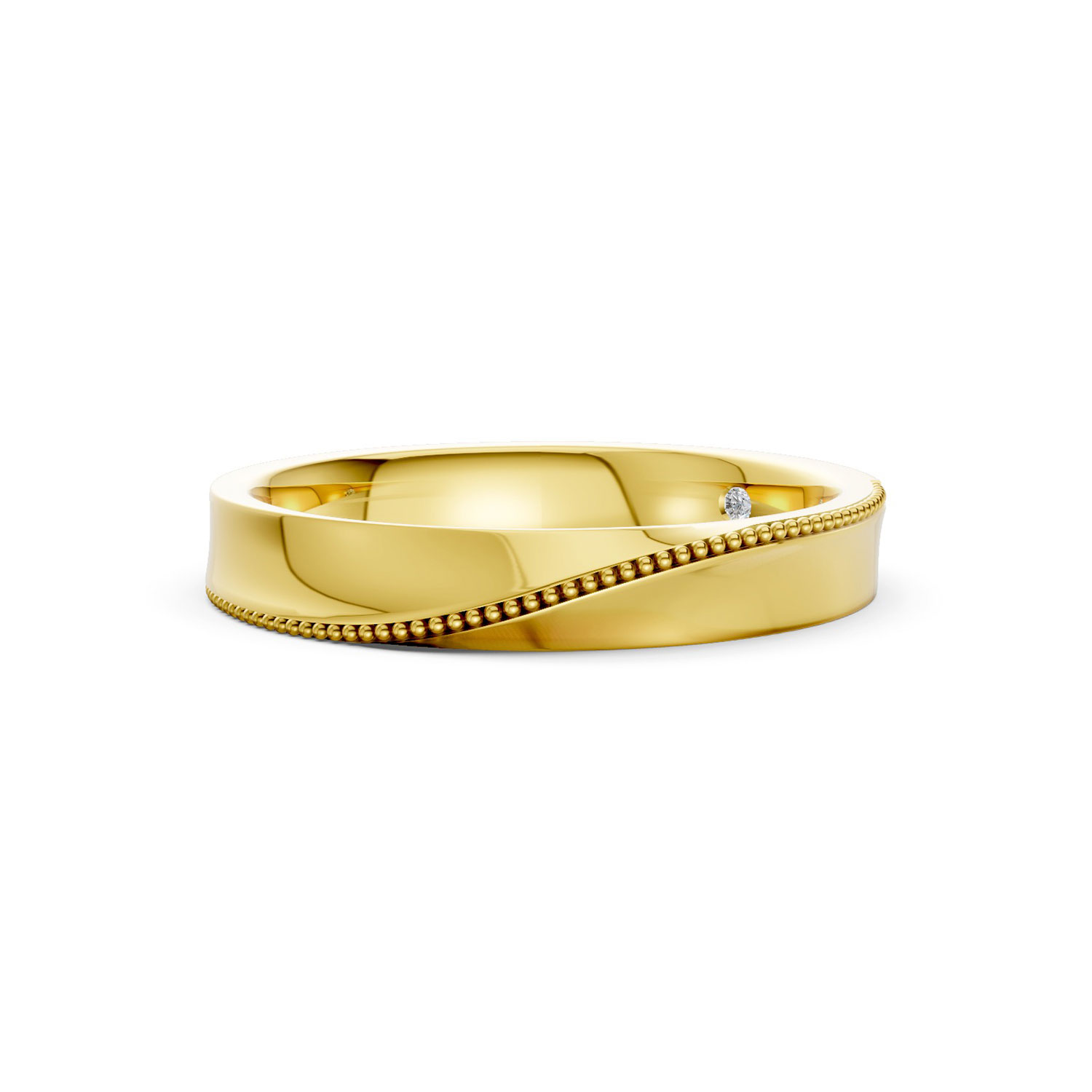 JDR2479-M-T-KY Nhẫn Cưới Nam 14K Kim Cương Lab-grown The Charm