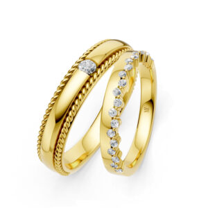 Cặp Nhẫn Cưới 14K Kim Cương Elijah's Promise