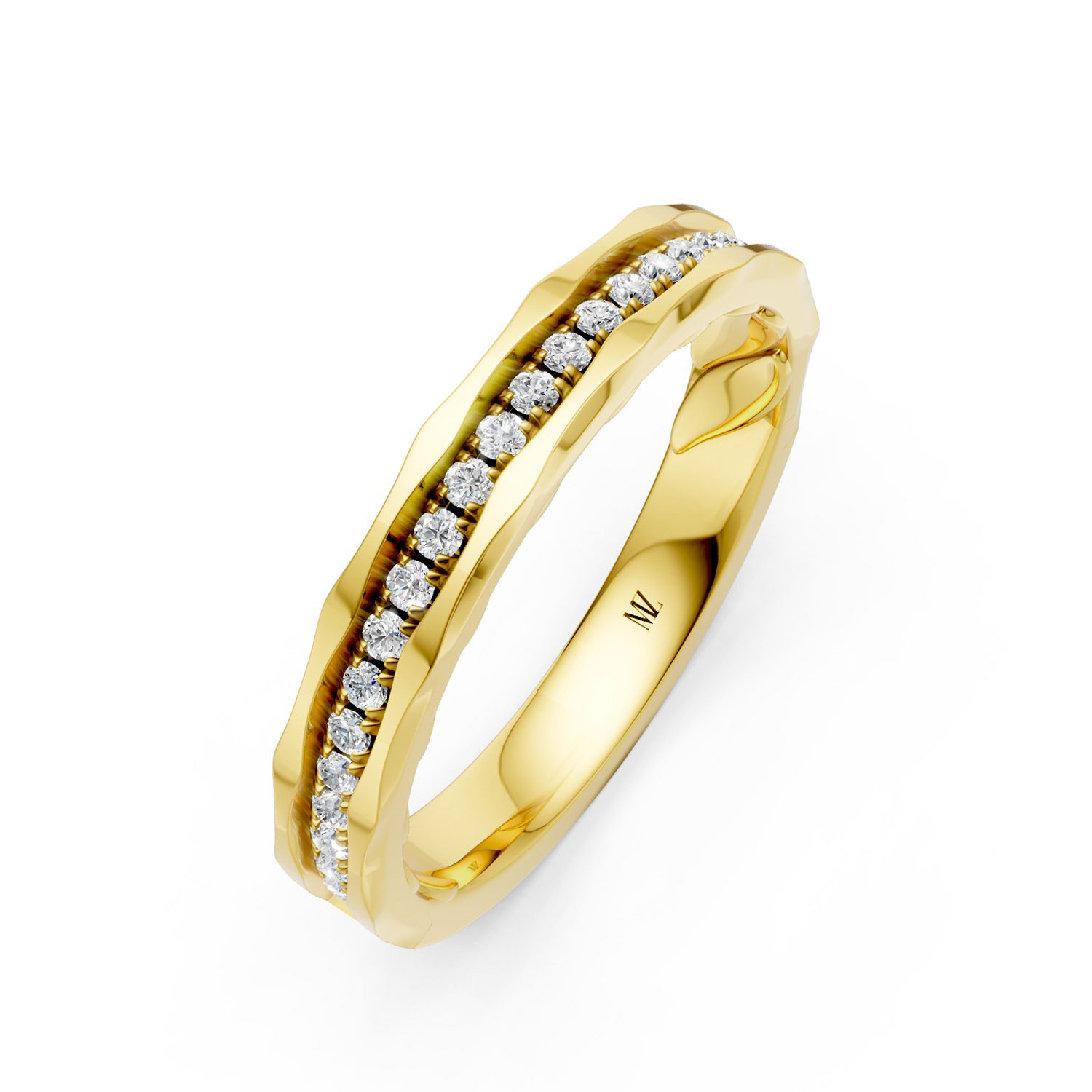 JDR2497-L-P-KY Nhẫn Cưới Nữ 14K Kim Cương Pure Elegance