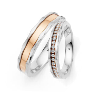 Cặp Nhẫn Cưới 14K Kim Cương Lab-grown Pure Elegance
