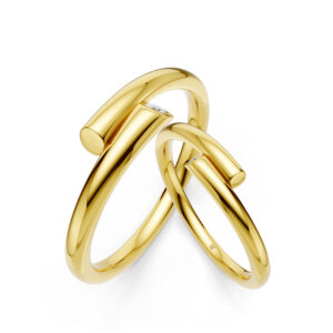 Cặp Nhẫn Cưới 10K CZ Warmest Embrace
