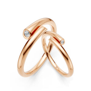 Cặp Nhẫn Cưới 10K CZ Warmest Embrace