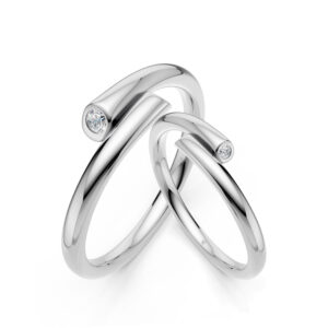 Cặp Nhẫn Cưới 10K CZ Warmest Embrace