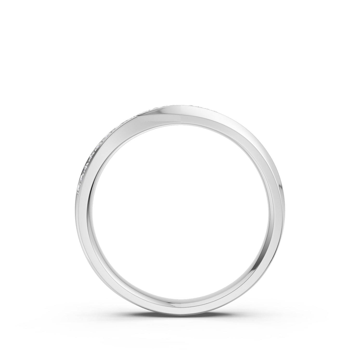 JDR2517A-L-F-KW Nhẫn Cưới Nữ 14K Kim Cương The Ottos