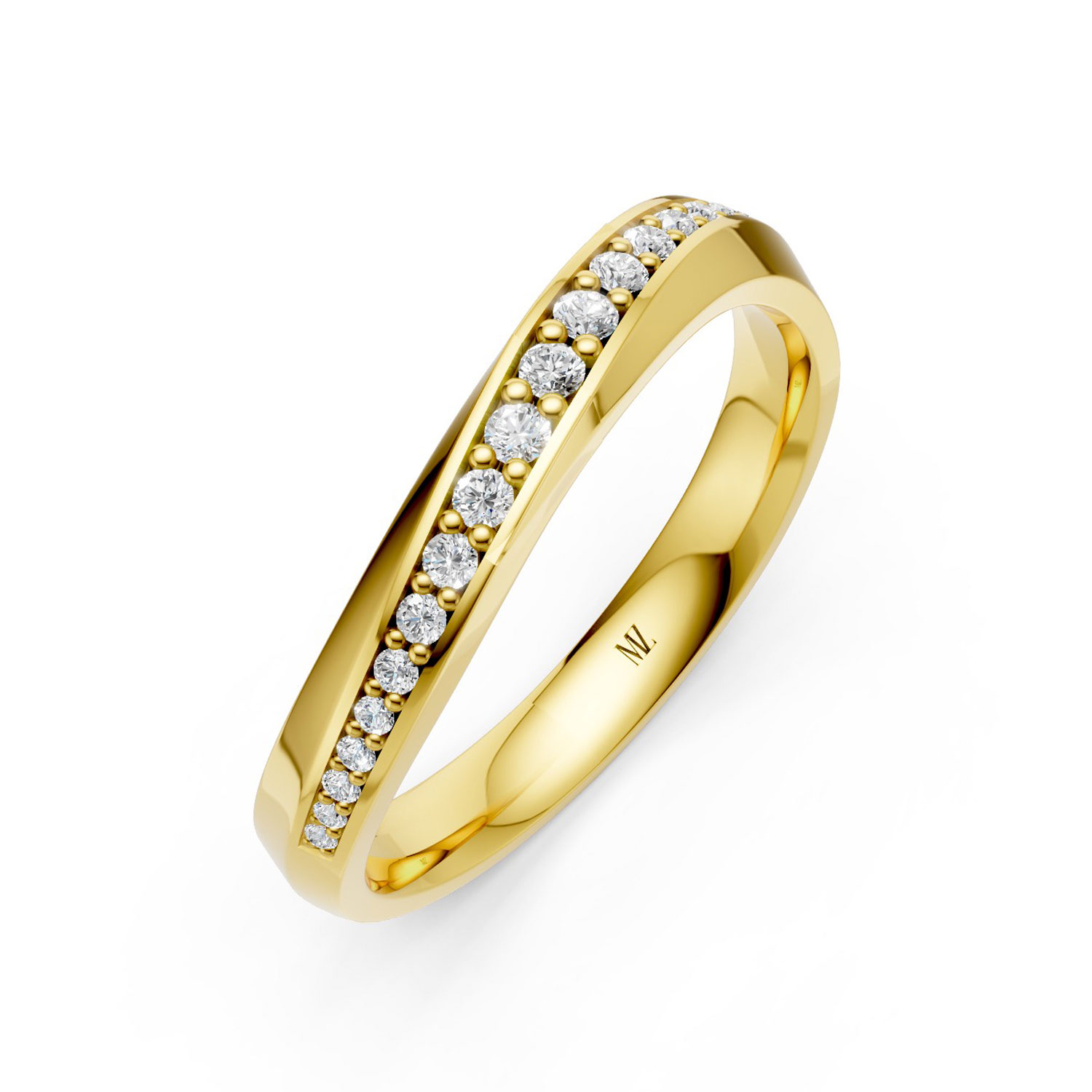 JDR2517A-L-P-KY Nhẫn Cưới Nữ 14K Kim Cương The Ottos