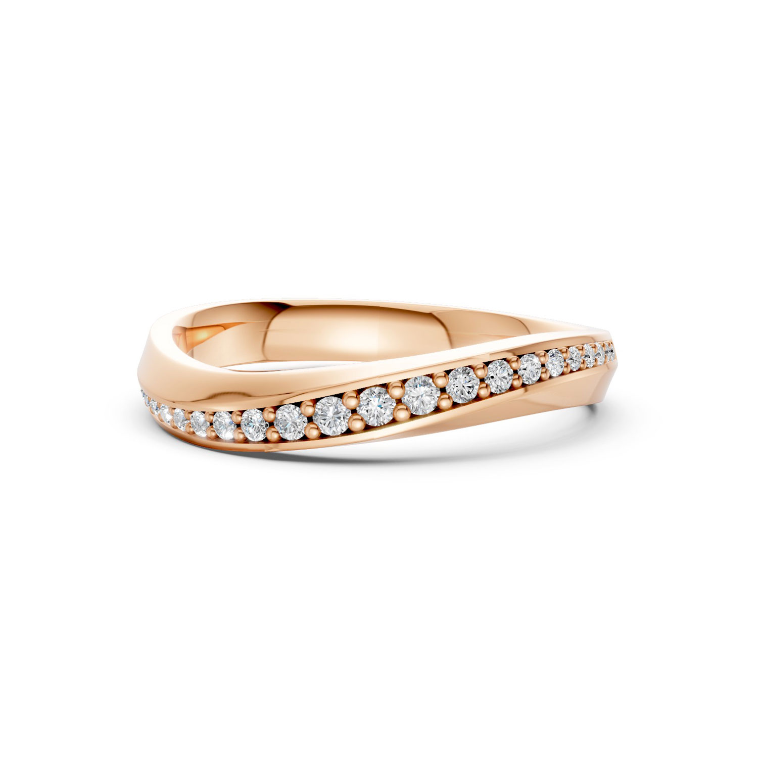 JDR2517A-L-T-KR Nhẫn Cưới Nữ 14K Kim Cương The Ottos