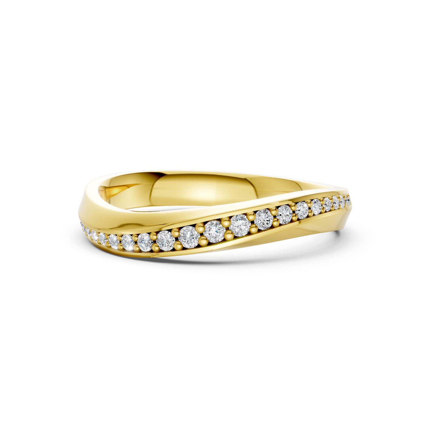 JDR2517A-L-T-KY Nhẫn Cưới Nữ 14K Kim Cương The Ottos