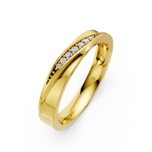 Nhẫn Cưới Nữ 14K CZ The Ivors