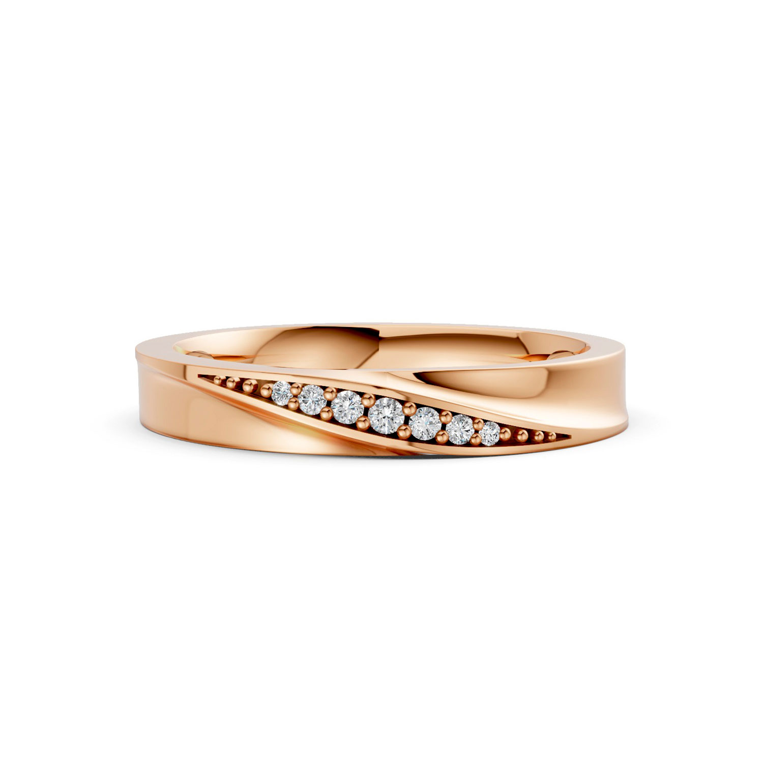 Nhẫn Cưới Nữ 14K CZ The Ivors Nhẫn Cưới Nữ 14K CZ The Ivors
