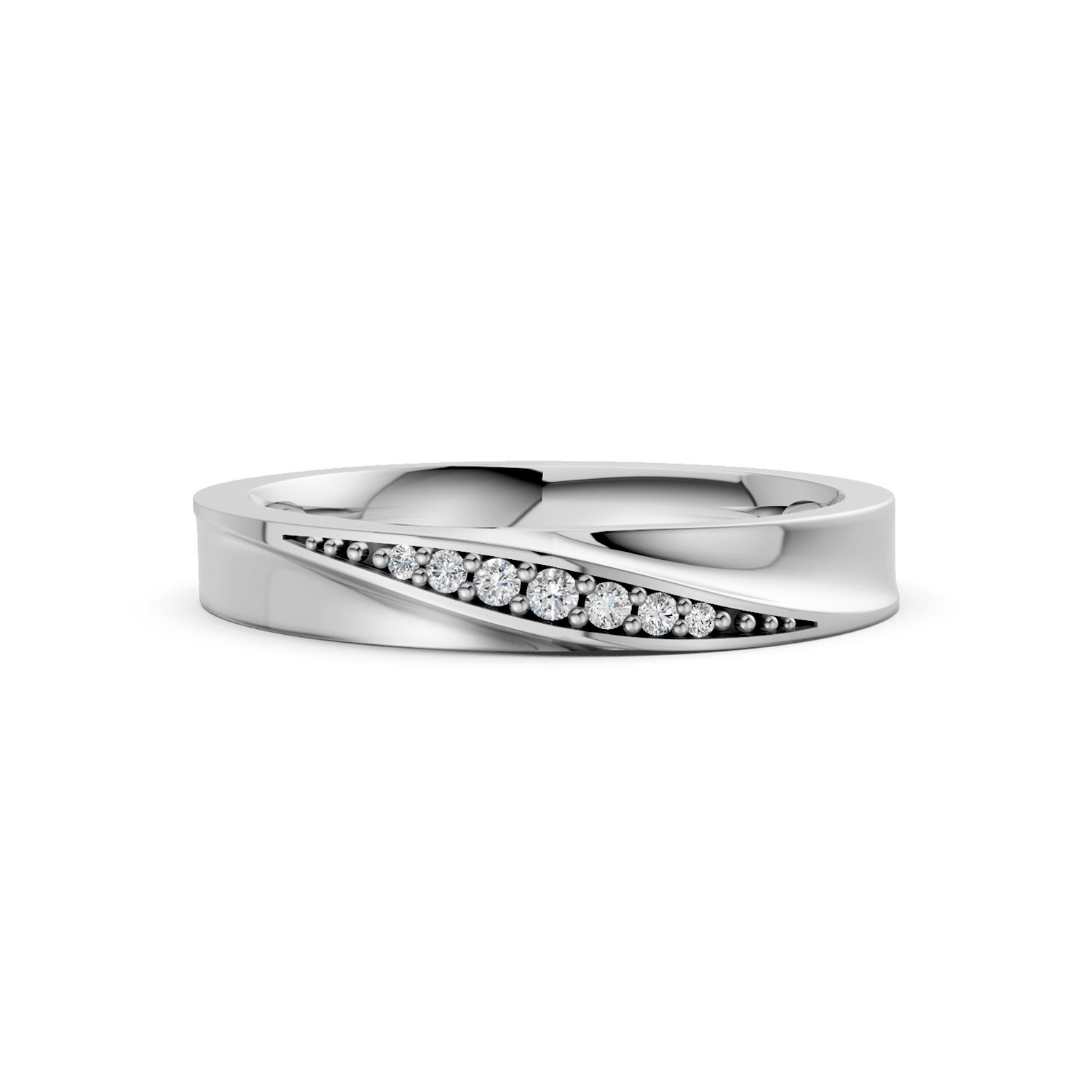 Nhẫn Cưới Nữ 14K CZ The Ivors Nhẫn Cưới Nữ 14K CZ The Ivors