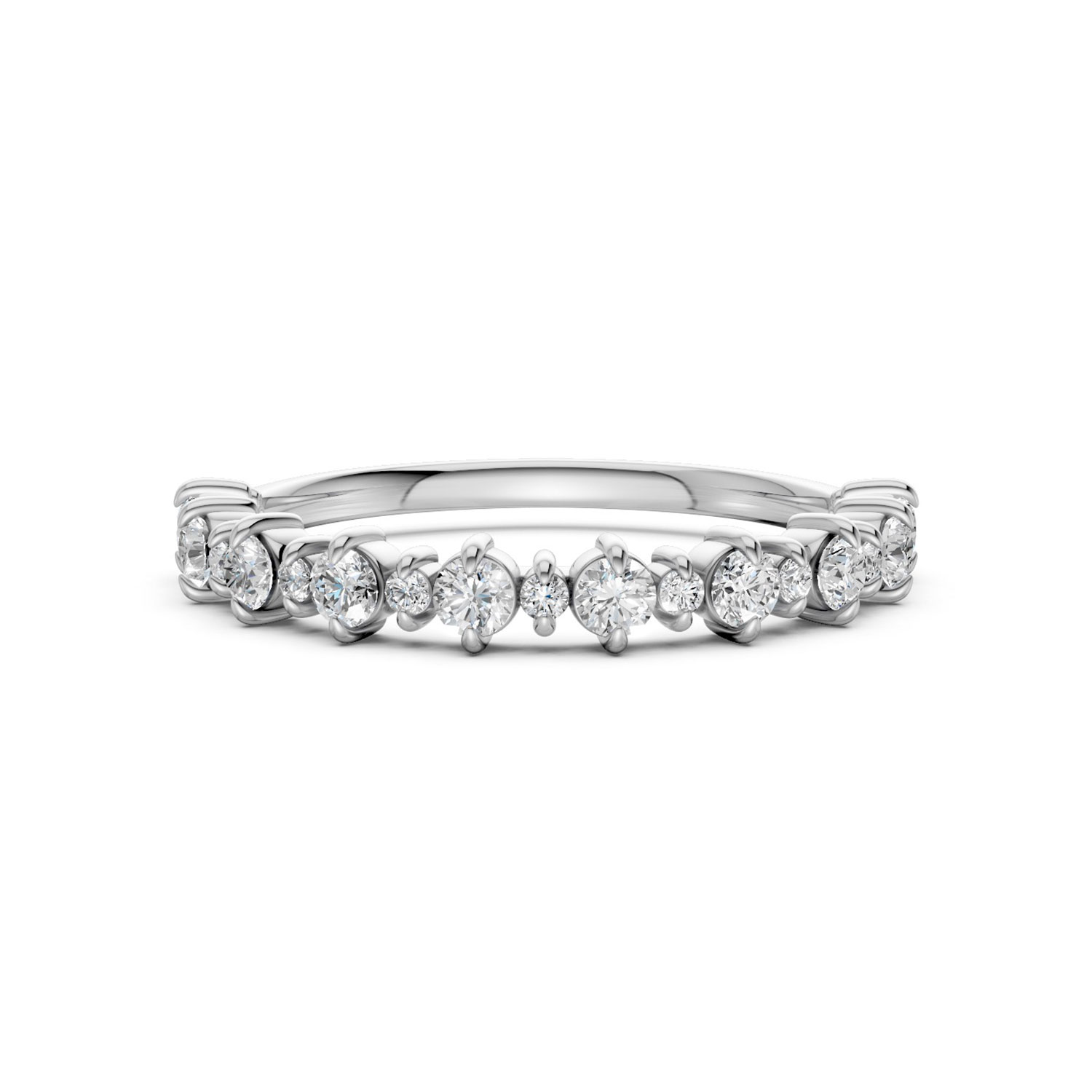 JDR2544-L-T-KW Nhẫn Cưới Nữ 10K CZ Brillante Amor