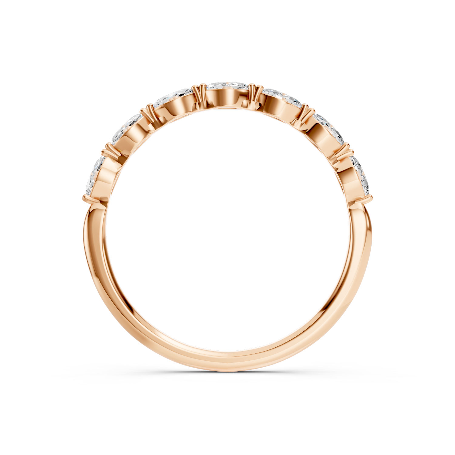 Nhẫn Vàng 10K CZ Sparkling Stream Nhẫn Vàng 10K CZ Sparkling Stream