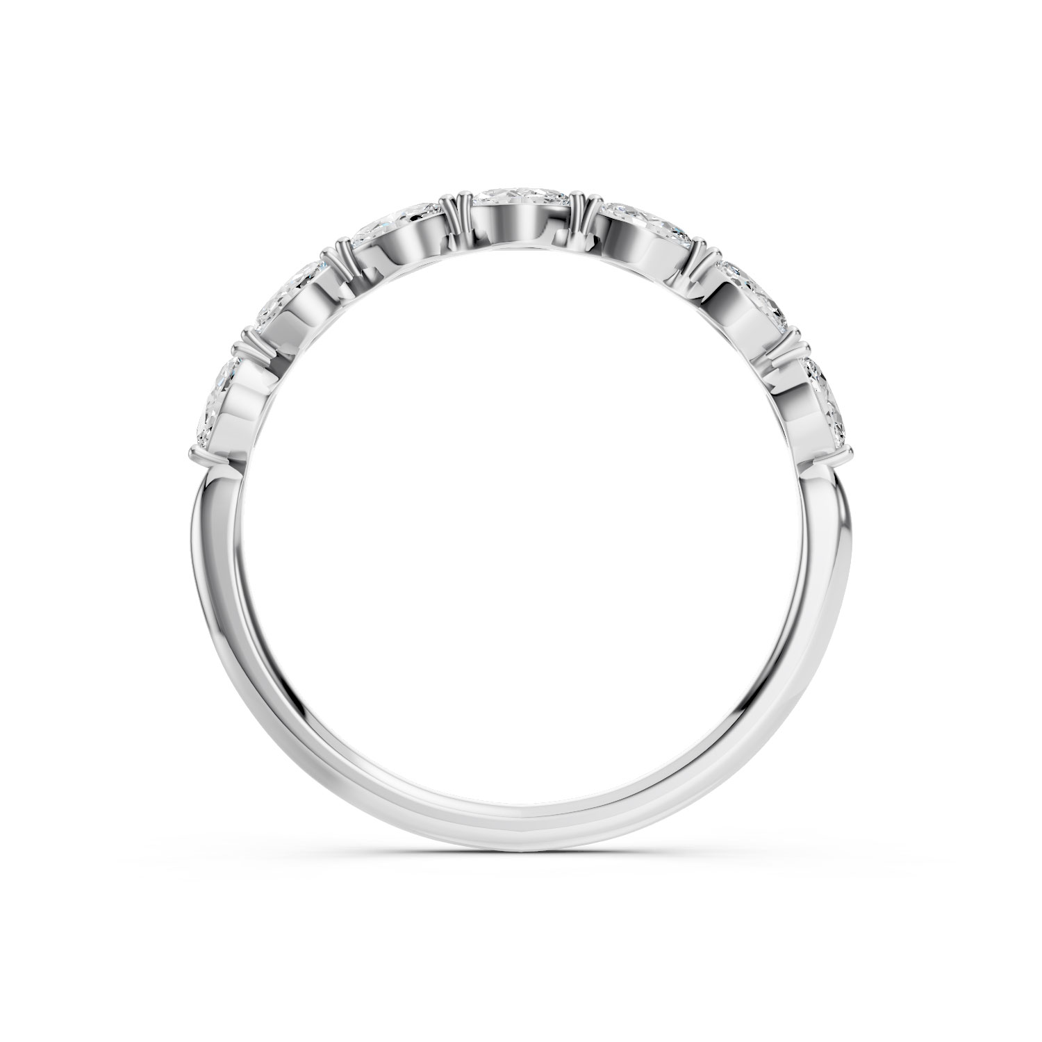 Nhẫn Vàng 10K CZ Sparkling Stream Nhẫn Vàng 10K CZ Sparkling Stream