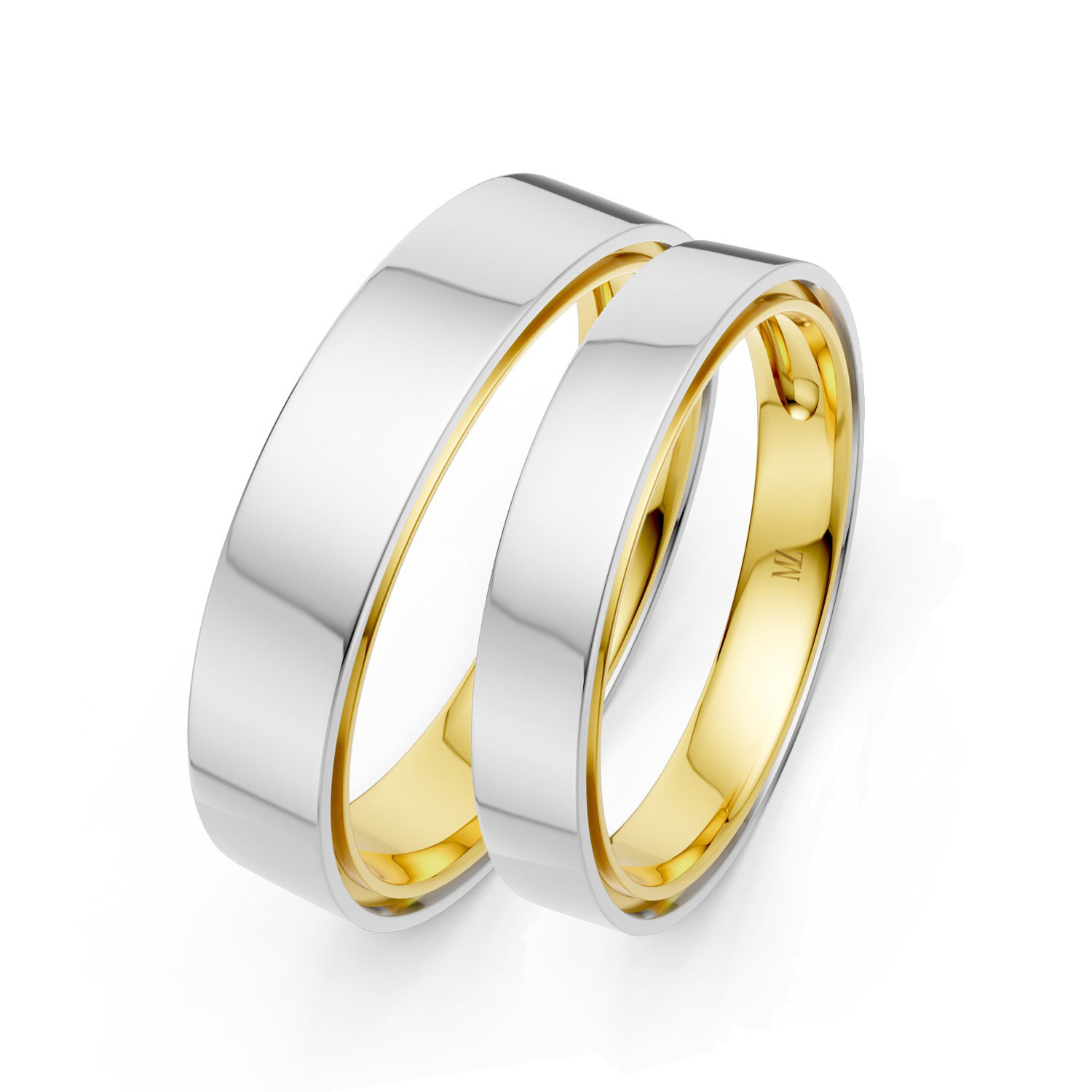 JDR2556-LM-KYW Cặp Nhẫn Cưới 14K Mark Mate