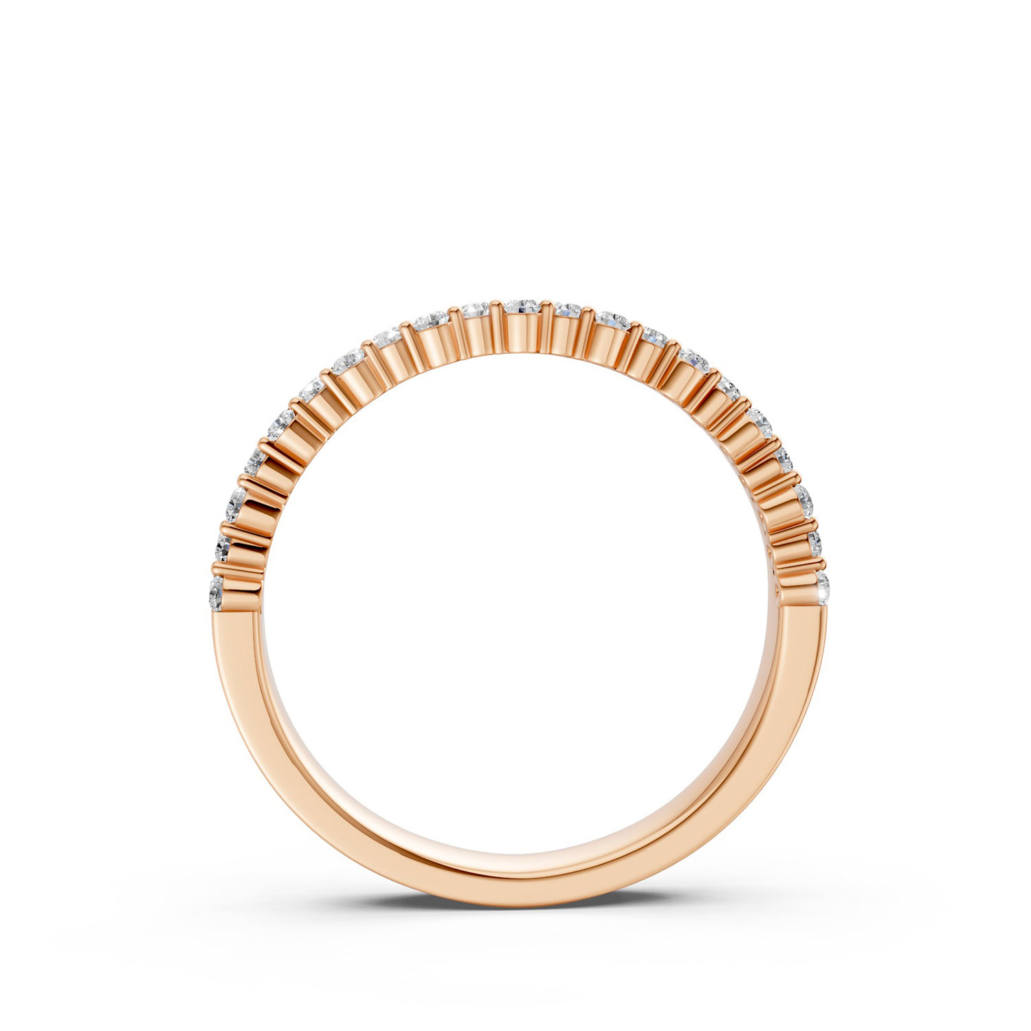 JDR2557-F-KR Nhẫn Cưới Nữ 14K CZ Sparkle