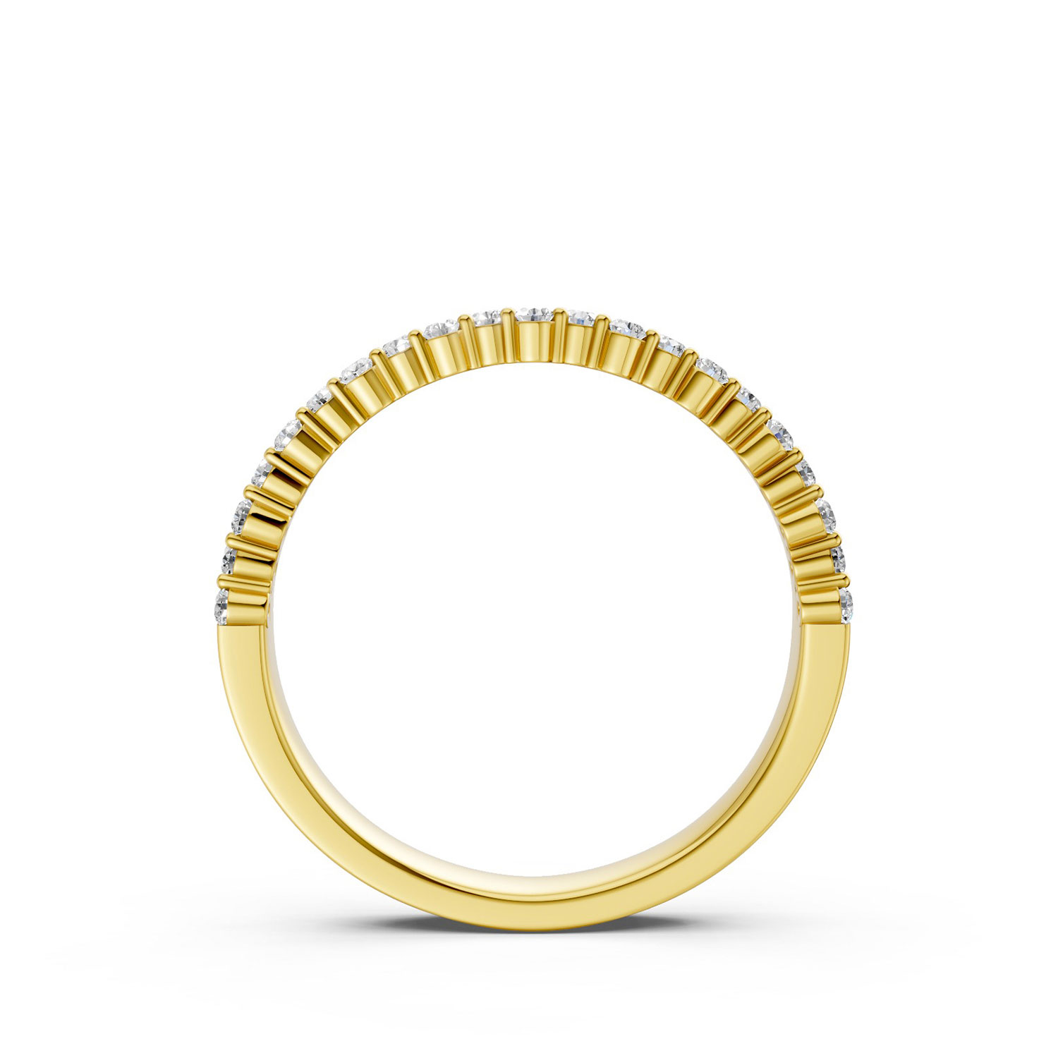 JDR2557-F-KY Nhẫn Cưới Nữ 14K CZ Sparkle