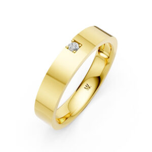 Nhẫn Cưới Nam 14K Kim Cương The Levies