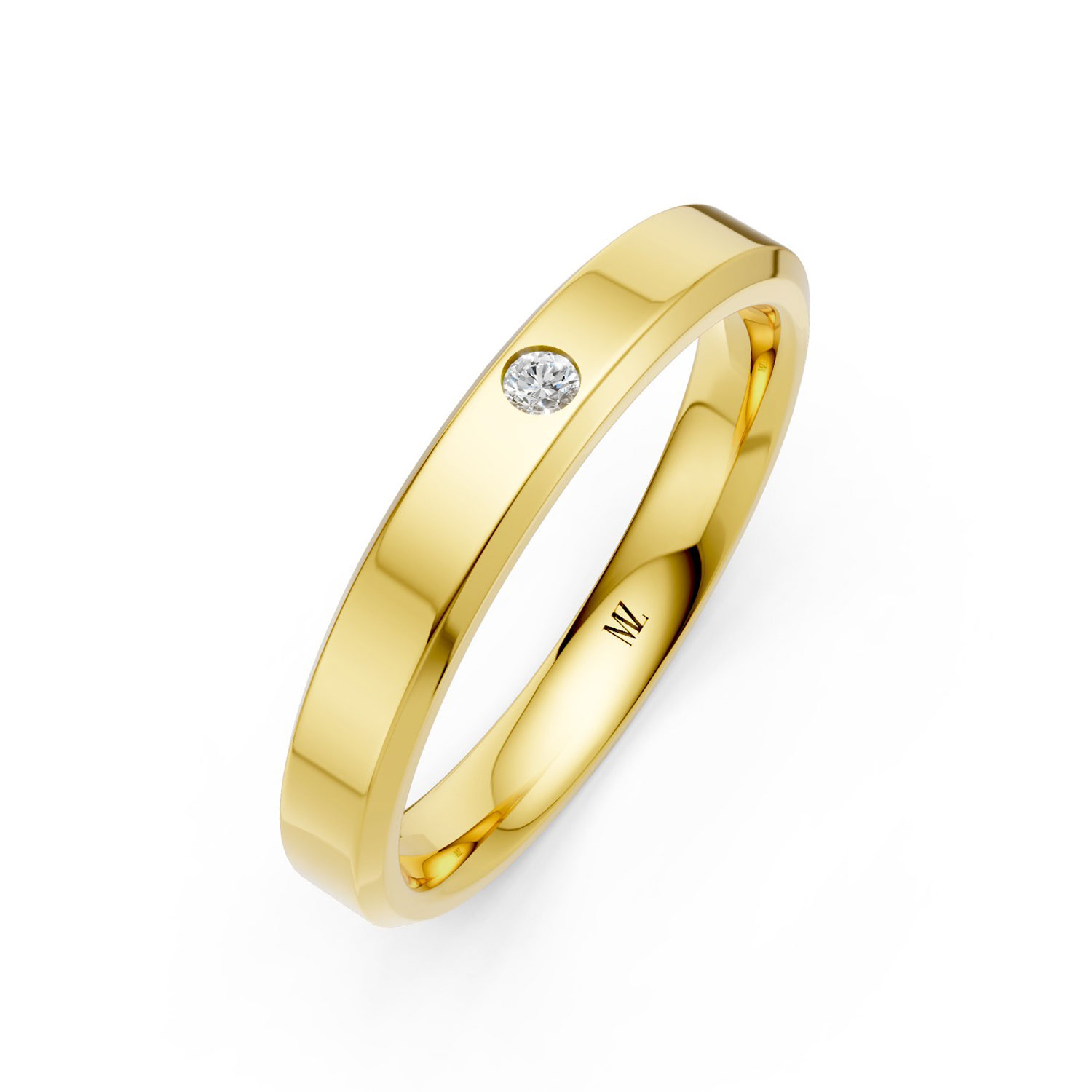 JDR2600-L-P-KY Nhẫn Cưới Nữ 14K Kim Cương The Williams