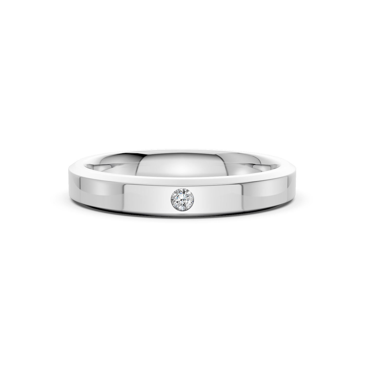 JDR2600-L-T-KW Nhẫn Cưới Nữ 14K Kim Cương The Williams
