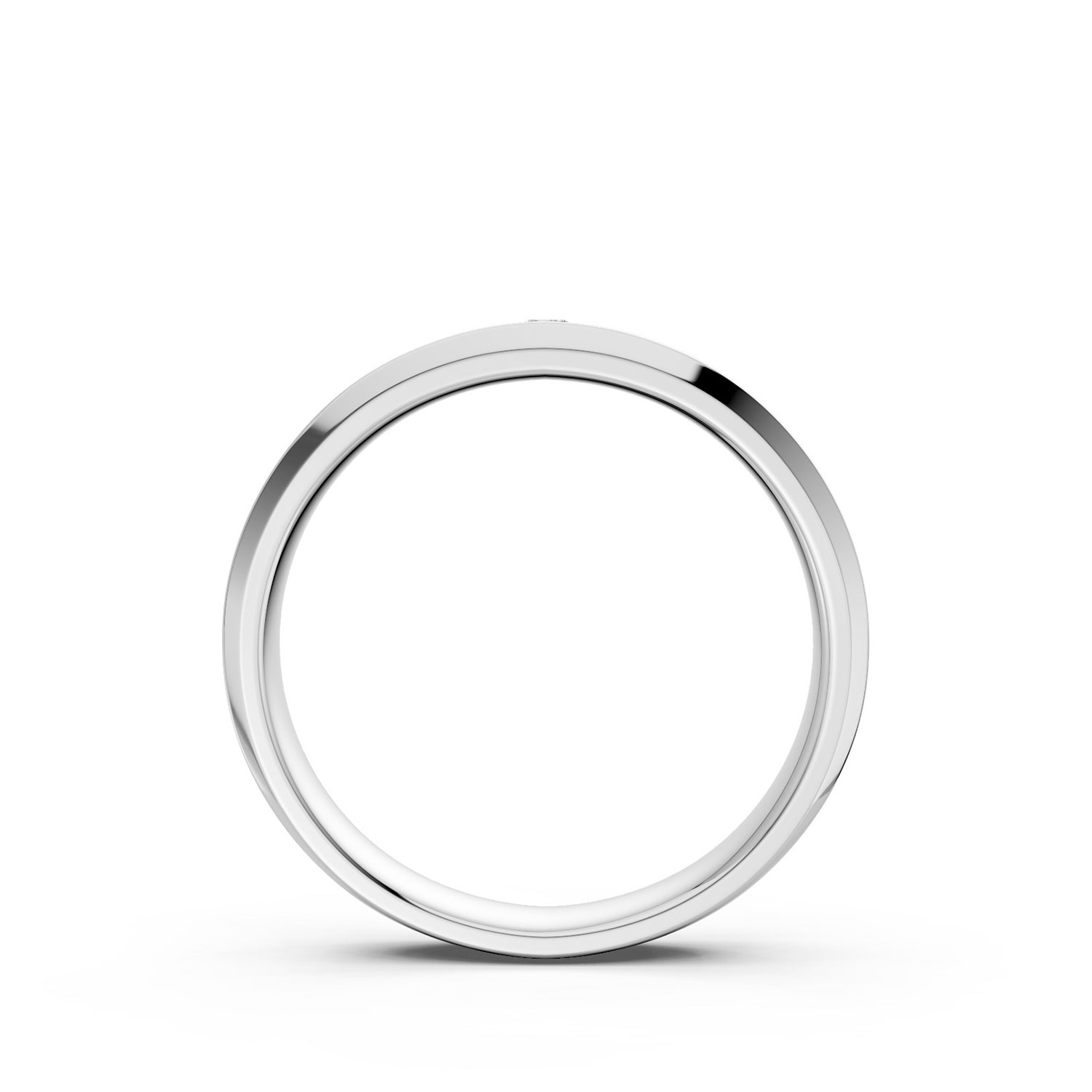 JDR2600-M-F-KW Nhẫn Cưới Nam Bạch Kim Kim Cương The Williams